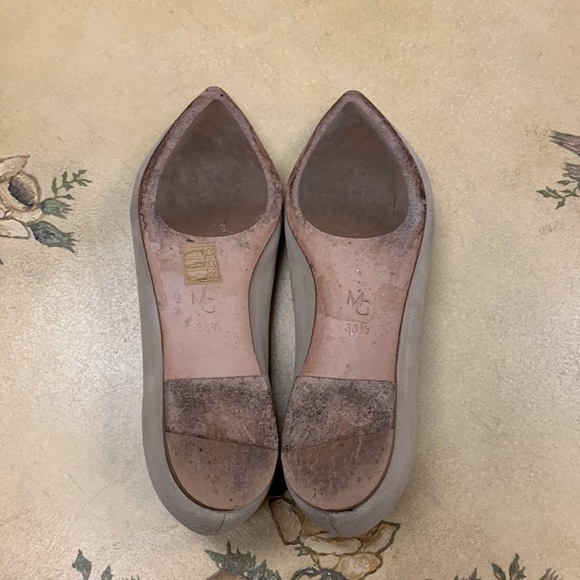 M. Gemi Beige Pointed Toe Suede Flats Size 38.5/US 8 - Picture 7 of 13